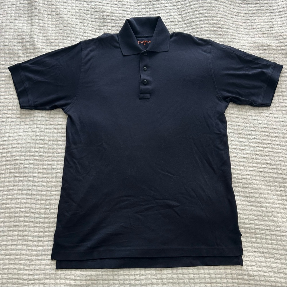 5.11 Tactical navy blue stretch tactical short sleeve polo shirt mens sz S
